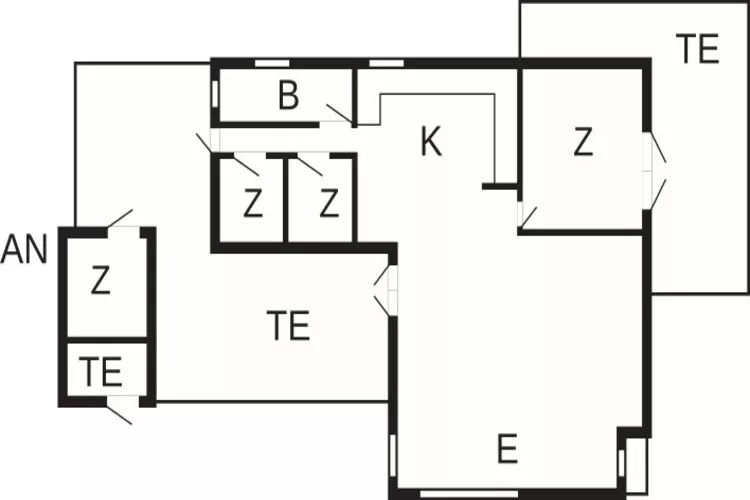 Maison de vacances pour 6 a Sæby-By Traum-Plan