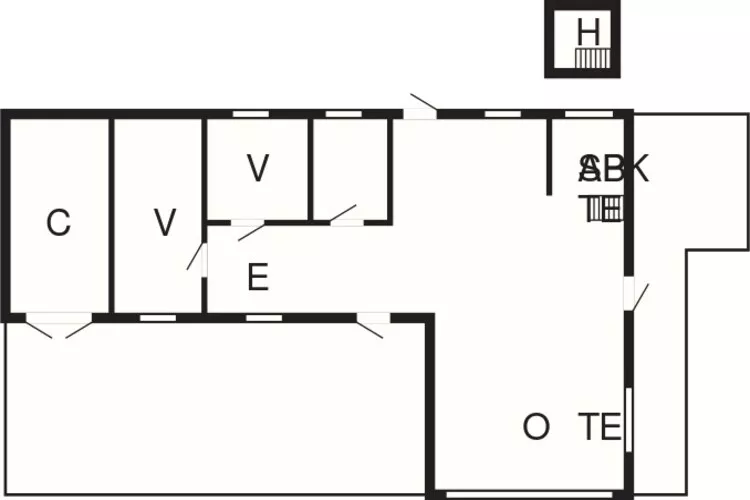 6 person holiday home in Farsø-By Traum-Floor plan
