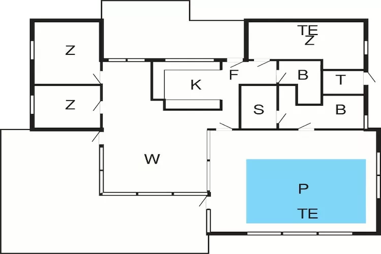 10 Personen Ferienhaus in Saltum-By Traum-Grundriss