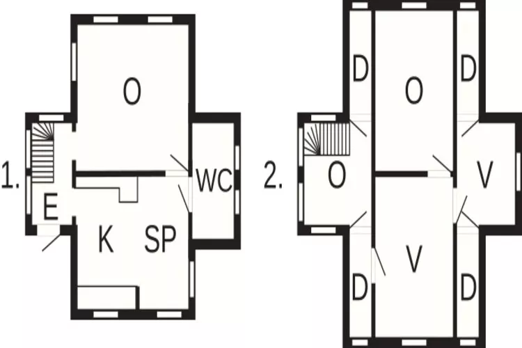 Cottage historique au bord du lac Yngern-Plan