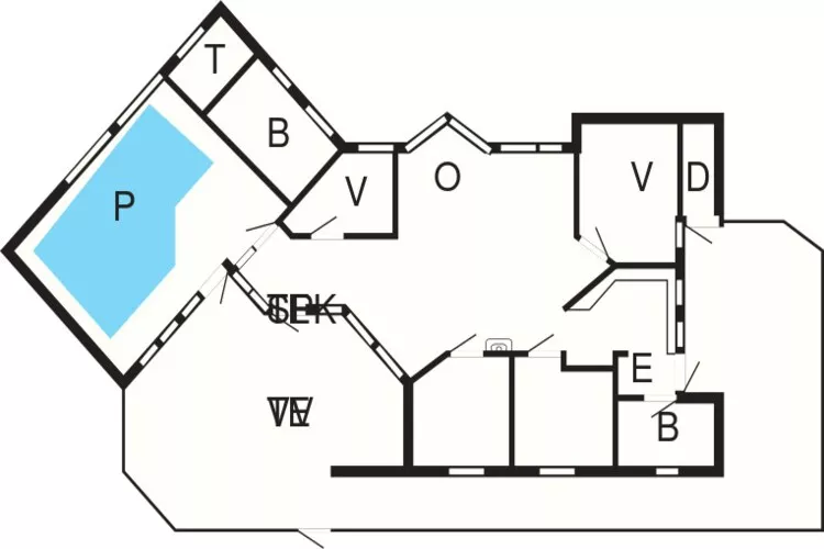 7 person holiday home in Græsted-By Traum-Floor plan