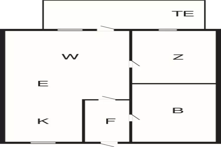 Maison de vacances pour 2 a Aakirkeby-By Traum-Plan d'étage