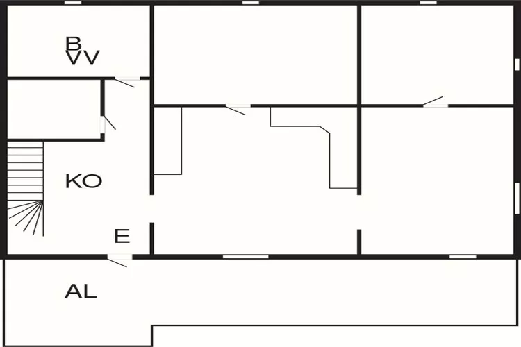 4 person holiday home in LUR-By Traum-Floor plan