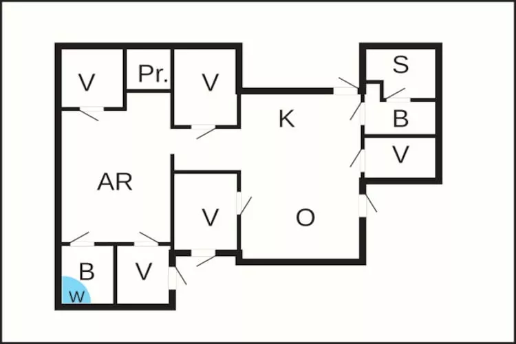 12 person holiday home in Fanø-By Traum-Floor plan