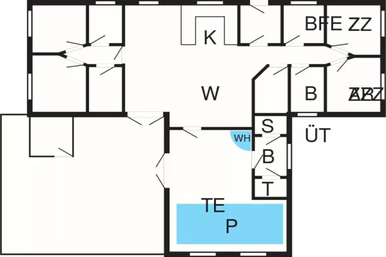 12 person holiday home in Ulfborg-By Traum-Floor plan