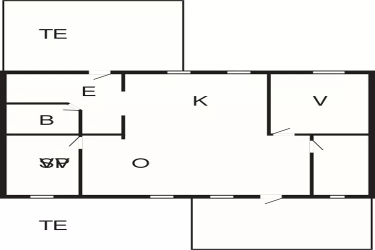 Maison de vacances pour 6 a Hadsund-By Traum-Plan