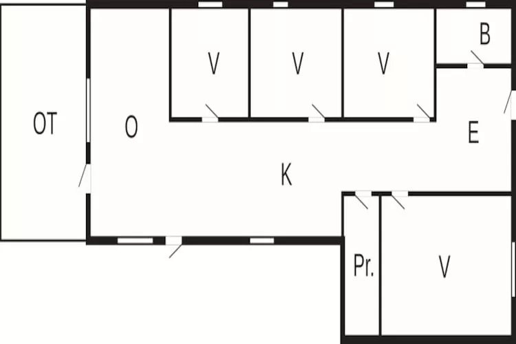 Holiday home in Glesborg with terrace-Floor plan