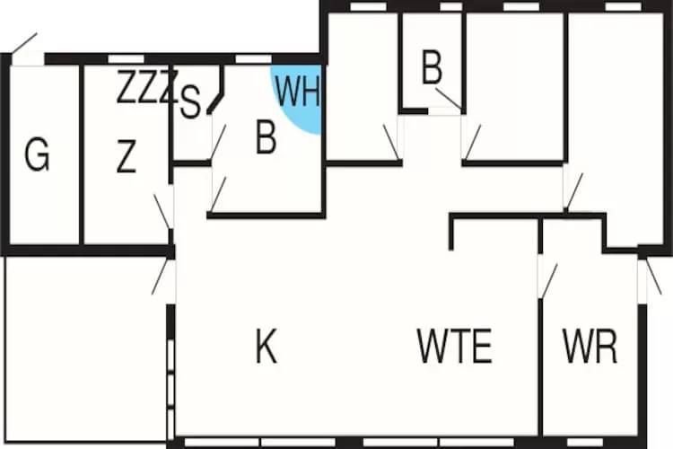 Maison de vacances pour 10 a Bjert-Plan