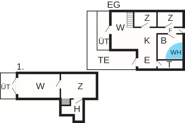 Maison de vacances pour 6 a Skjern-By Traum-Plan