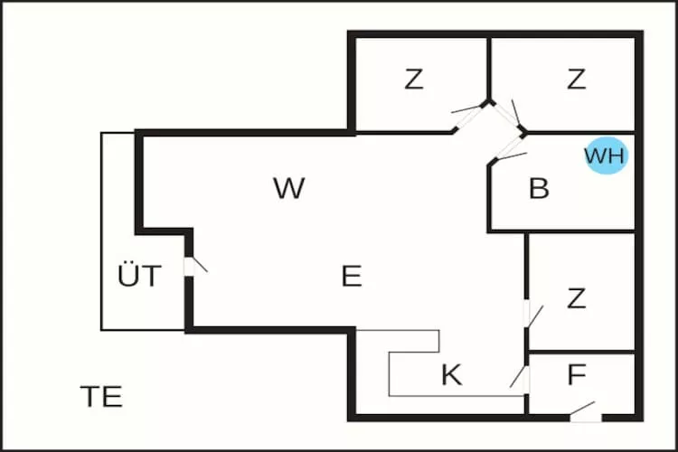 6 person holiday home in Toftlund-By Traum-Floor plan