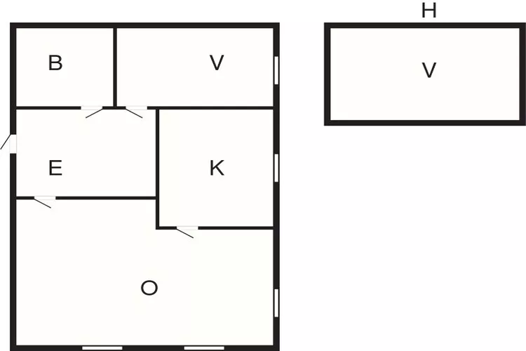 4 person holiday home in Bryggja-By Traum-Floor plan