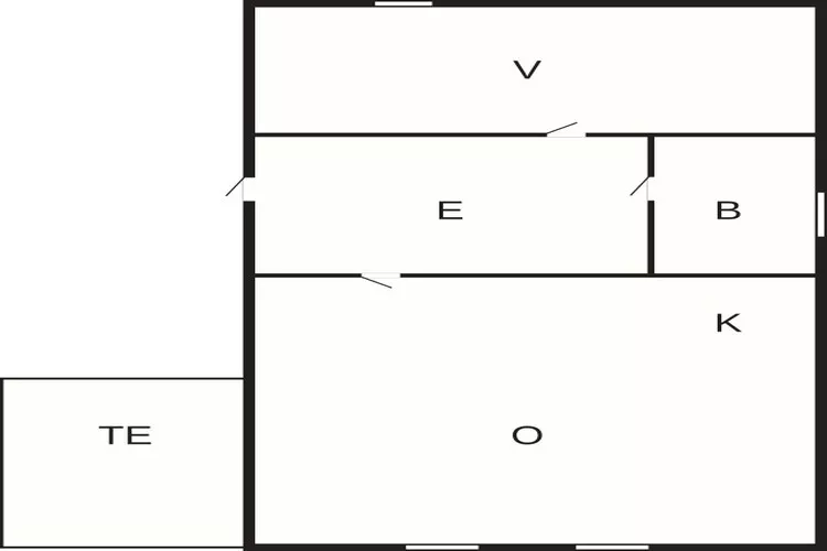 4 person holiday home in Bryggja-By Traum-Floor plan