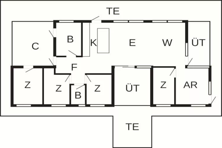 Retraite moderne a Graerup -- By Traum Ferienwohnungen-Plan