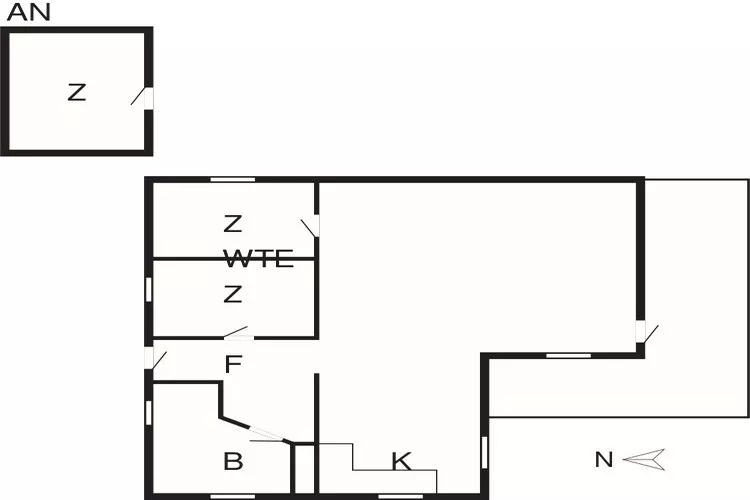 6 person holiday home in Øster Assels-Floor plan