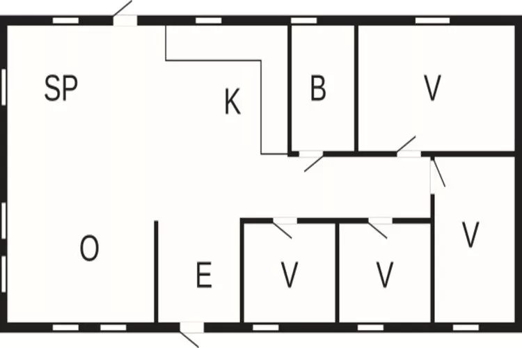 Maison de vacances pour 6 a Löttorp-Plan