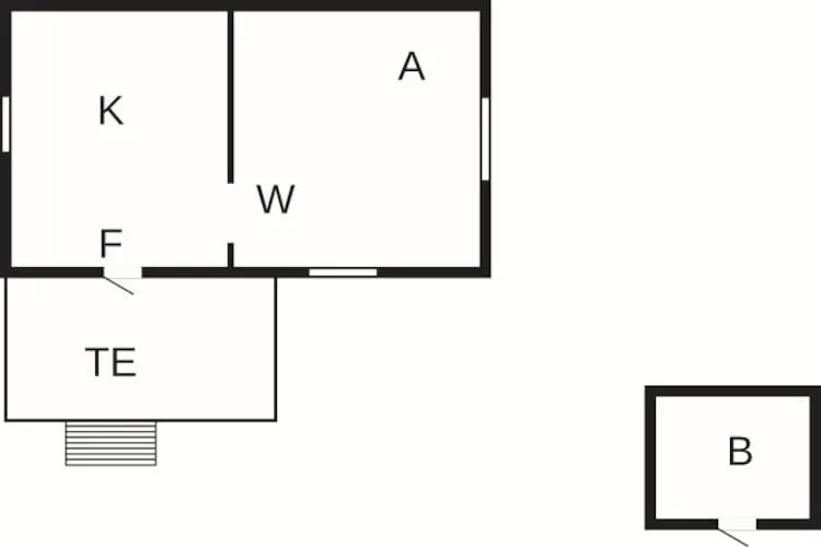2 Personen Ferienhaus in HENÅN-Grundriss