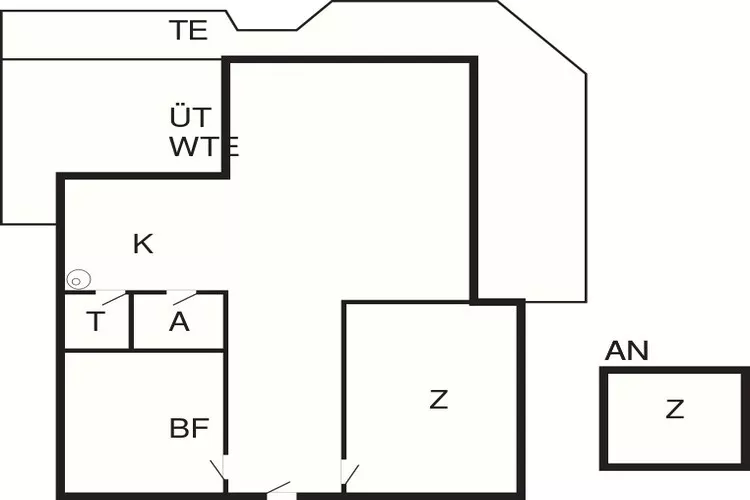 7 person holiday home in Lemvig-By Traum-Floor plan