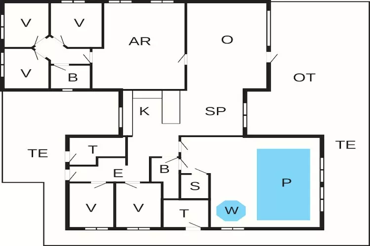 Retraite de luxe près de Skastrup -- By Traum Ferienwohnungen-Plan