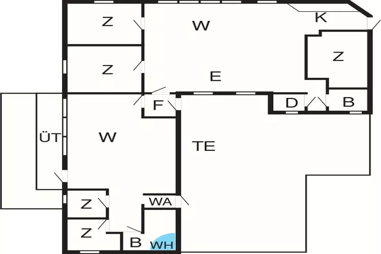 12 Personen Ferienhaus in Harboøre-By Traum-Grundriss