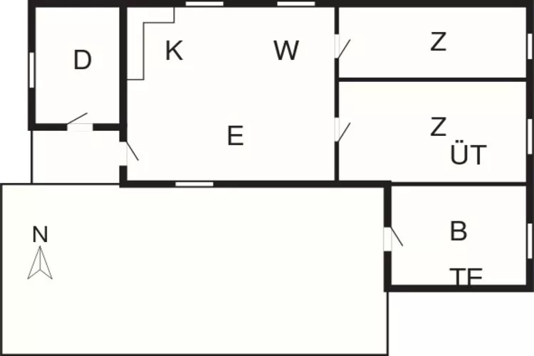 HUS 55762 HYTTE A-Floor plan
