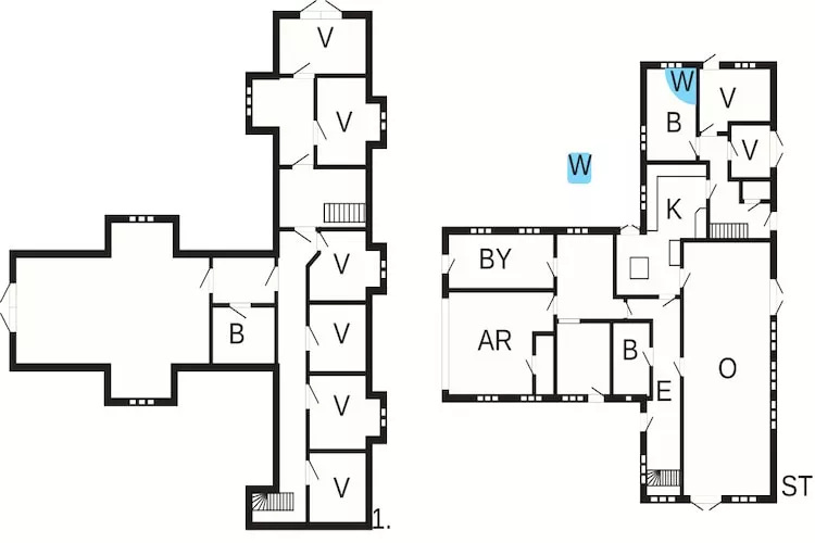 Maison de vacances pour 26 a Nimtofte-By Traum-Plan d'étage