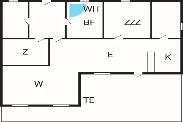 8 person holiday home in Toftlund-By Traum-Floor plan