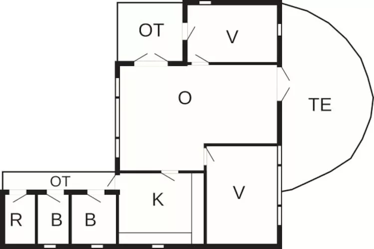 4 person holiday home in Bryrup-By Traum-Floor plan