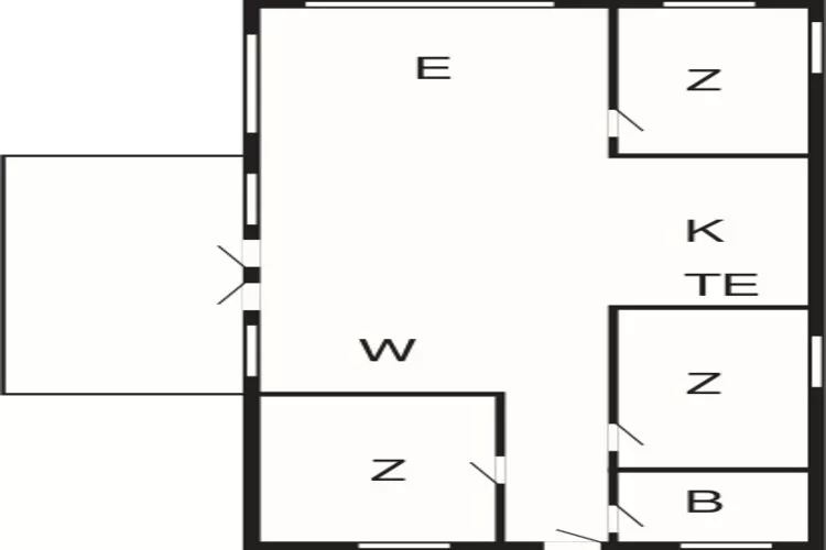 Maison de vacances pour 6 a Saltum-By Traum-Plan