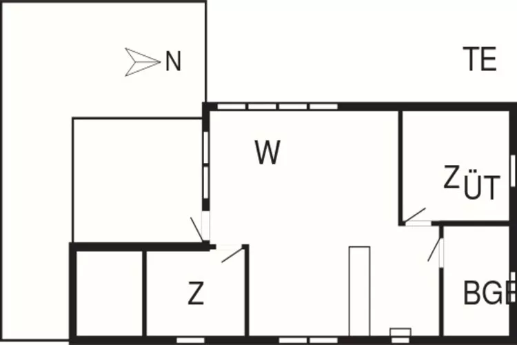 5 person holiday home in Ansager-By Traum-Floor plan