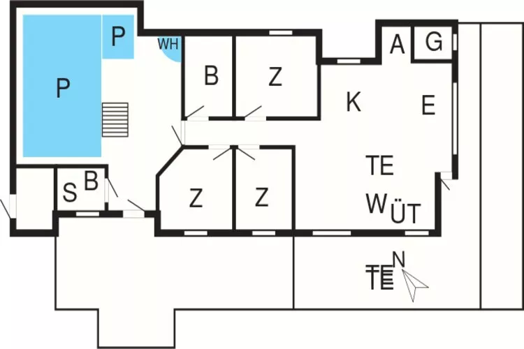 9 person holiday home in Jerup-By Traum-Floor plan