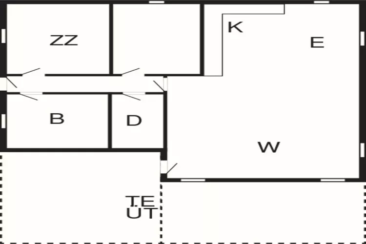 Maison de vacances pour 4 a Henne-By Traum-Plan