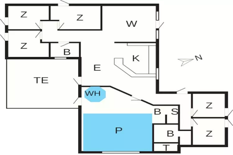 Maison de vacances pour 14 a Ringkøbing-By Traum-Plan