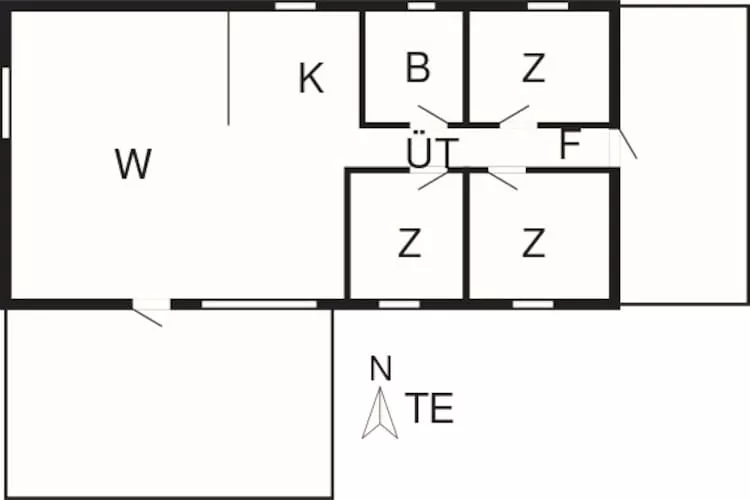 5 person holiday home in Storvorde-By Traum-Floor plan