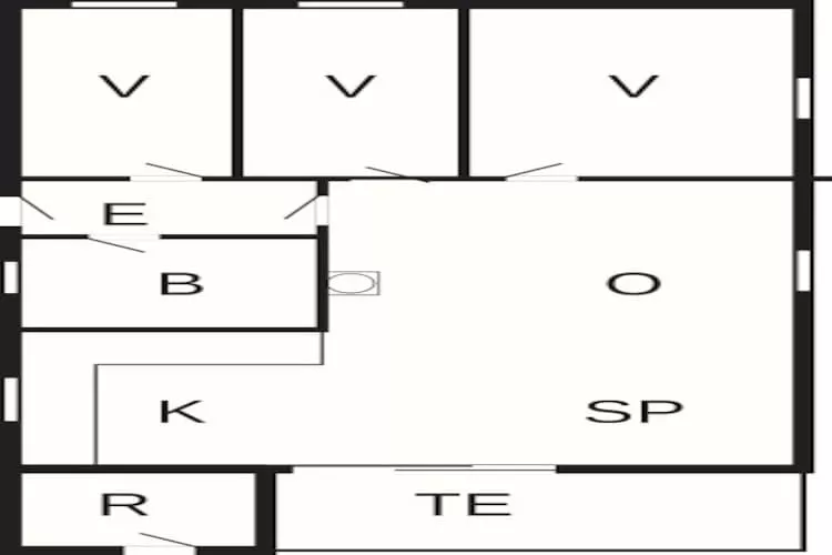 5 person holiday home in Vinderup-By Traum-Floor plan