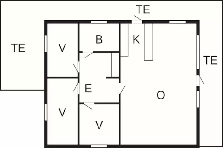 HUS NR. 34- 1.RÆKKE-Grundriss