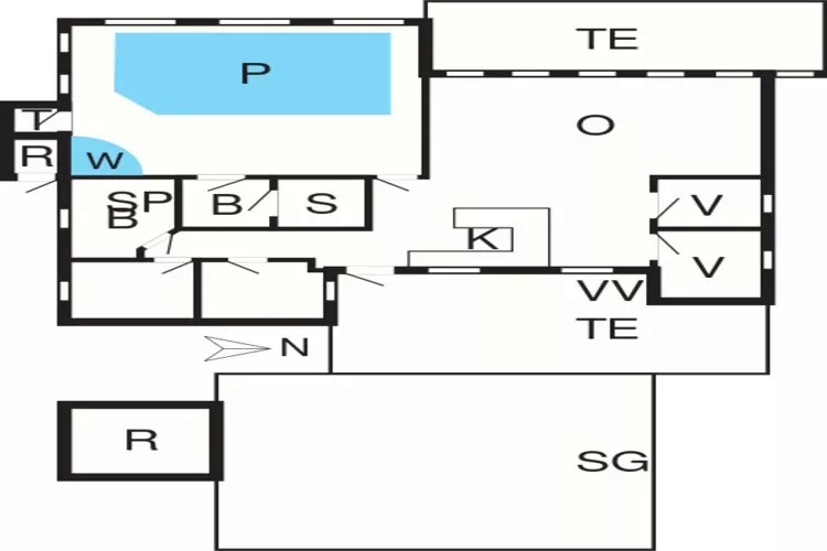 10 Personen Ferienhaus in Løkken-By Traum-Grundriss