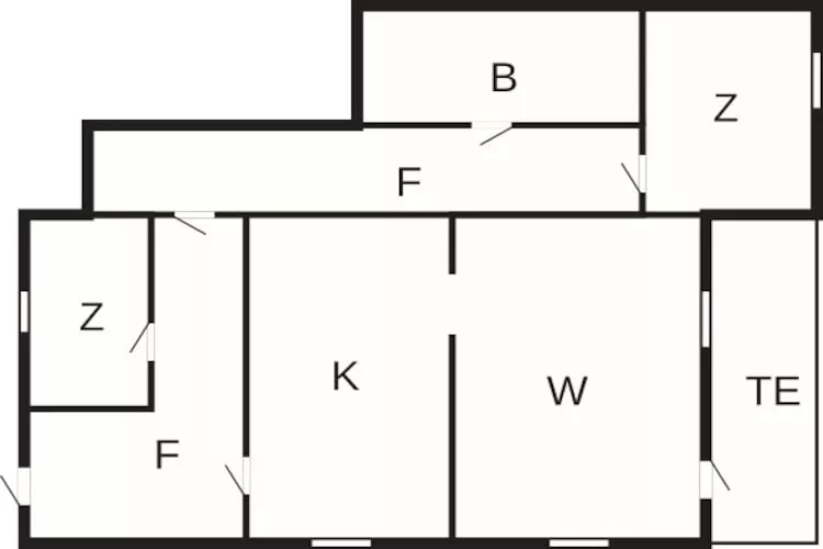 5 person holiday home in Digermulen-Floor plan