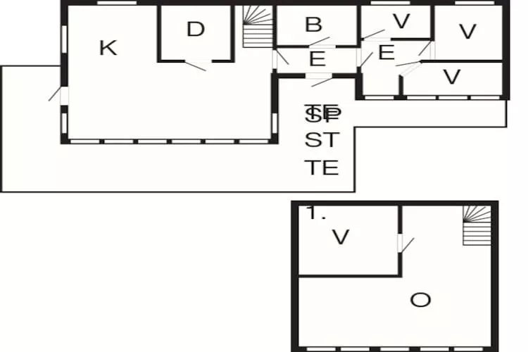 Maison de vacances pour 6 a Kvalsund-Plan