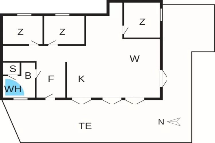 6 person holiday home in Strandby-By Traum-Floor plan
