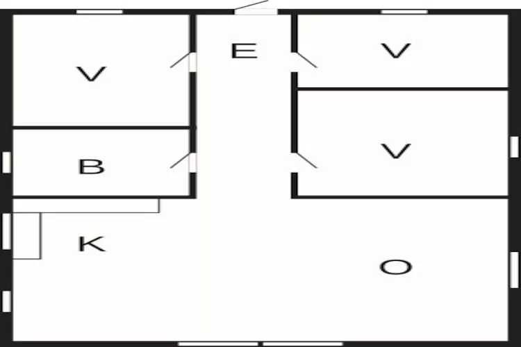 4 Personen Ferienhaus in Toftlund-By Traum-Grundriss
