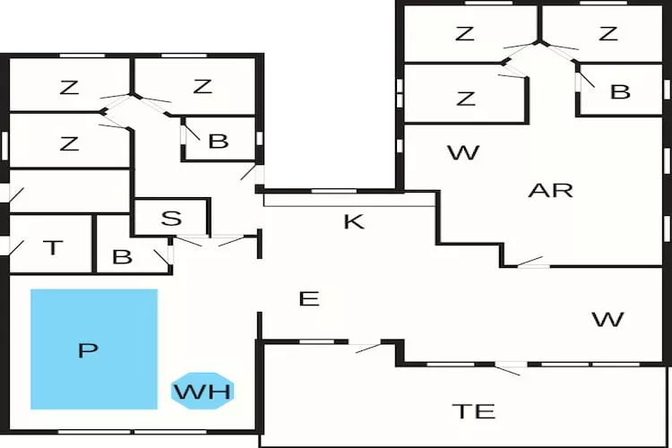 16 person holiday home in Glesborg-Floor plan