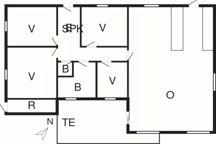 8 person holiday home in Rørvig-By Traum-Floor plan
