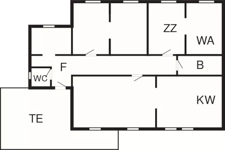 4 person holiday home in Austrheim-Floor plan