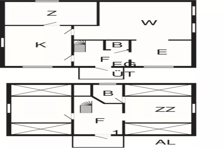 6 person holiday home in Berga-Floor plan
