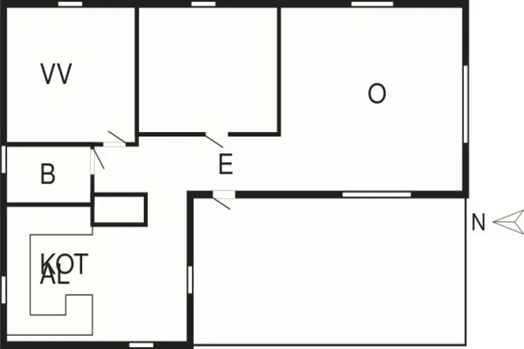 5 person holiday home in Osby-Floor plan