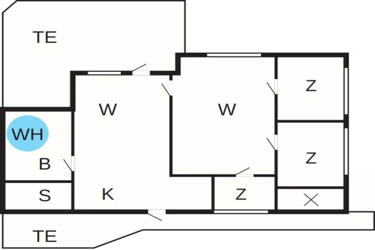 6 person holiday home in Fanø-By Traum-Floor plan