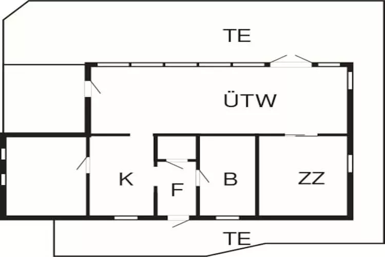 8 person holiday home in HYLTEBRUK-Floor plan