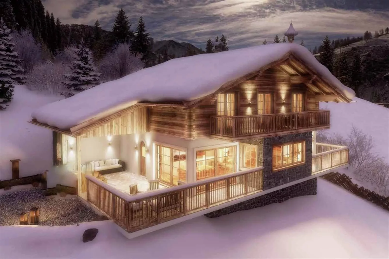 Chalet Lindelodge-Exterior in winter
