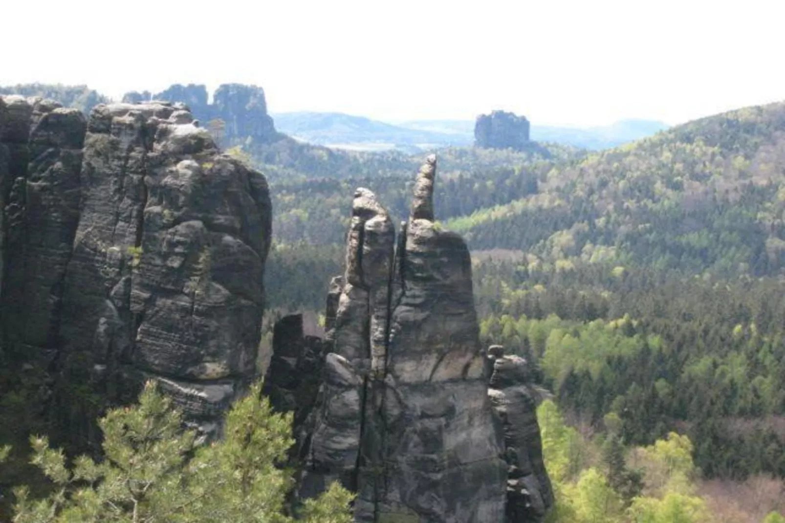 Sächsische Schweiz-Gebiete Sommer 5 km