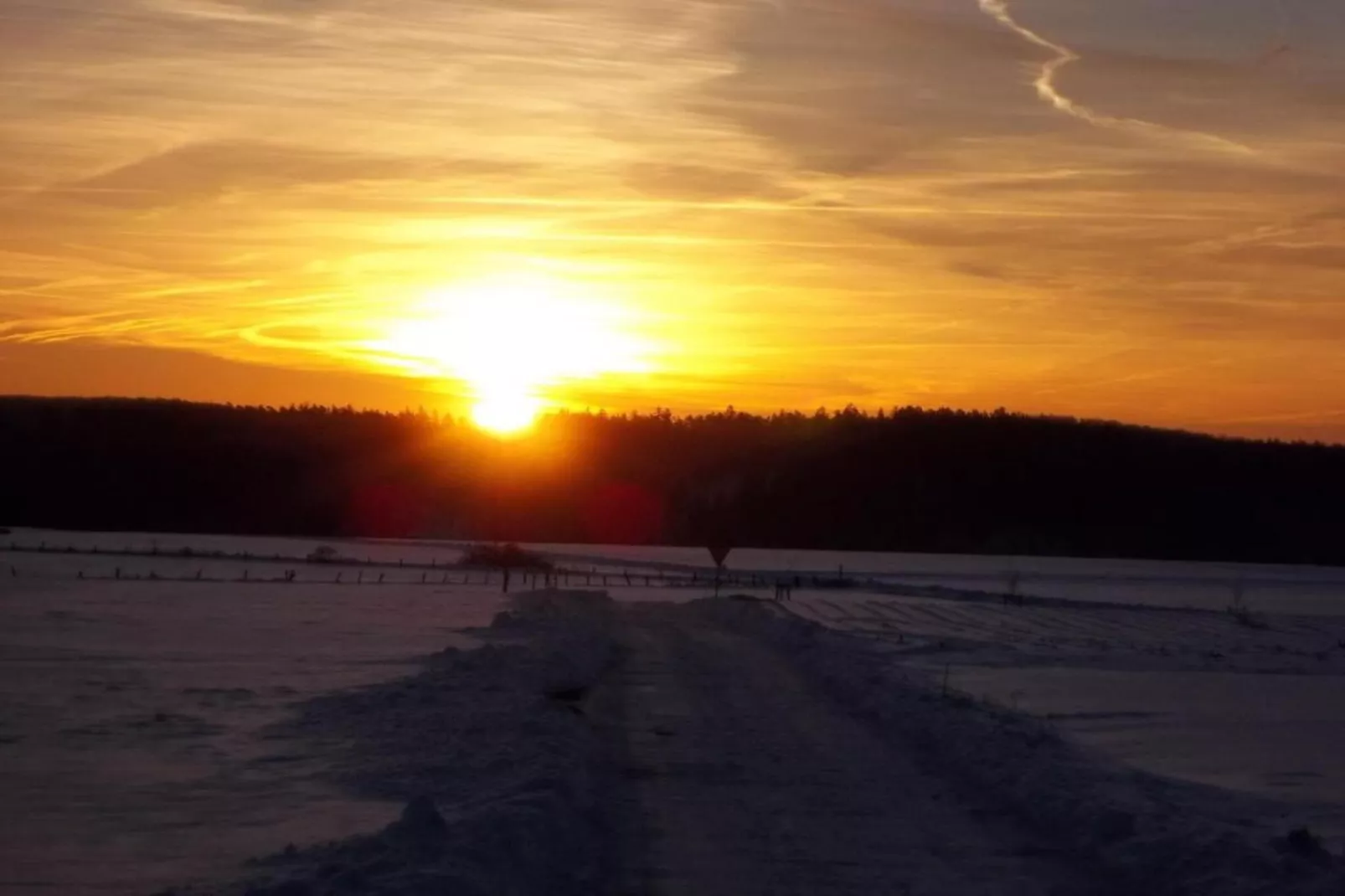 Mühlenberg-Area within 1km in winter